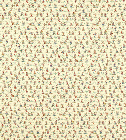 Mickey & Minnie Fabric by Sanderson Rhubarb & Custard