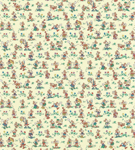 Mickey & Minnie Wallpaper by Sanderson Rhubarb & Custard