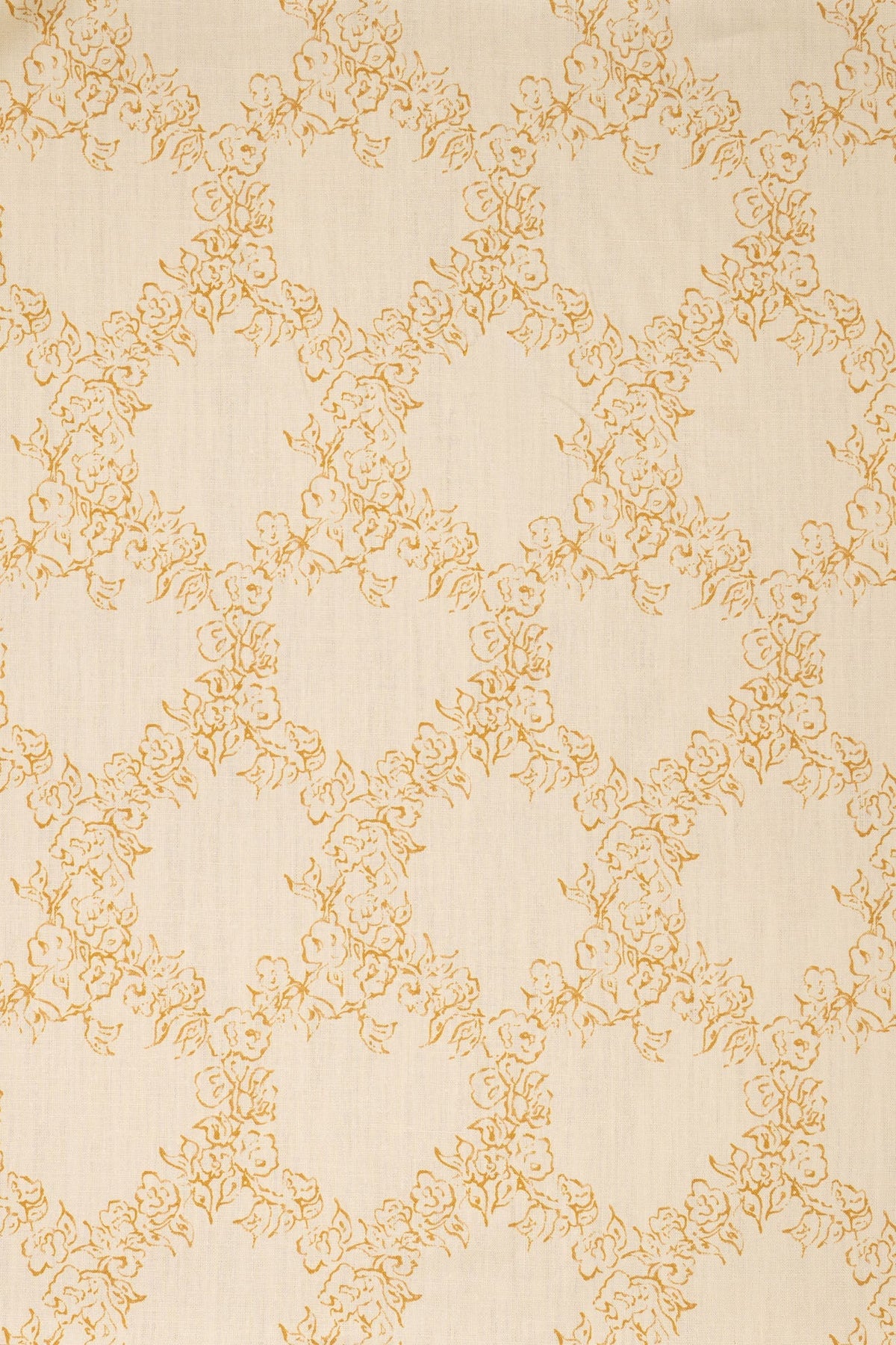 Midday Lace Fabric by Jean Monro in Haystack Yellow