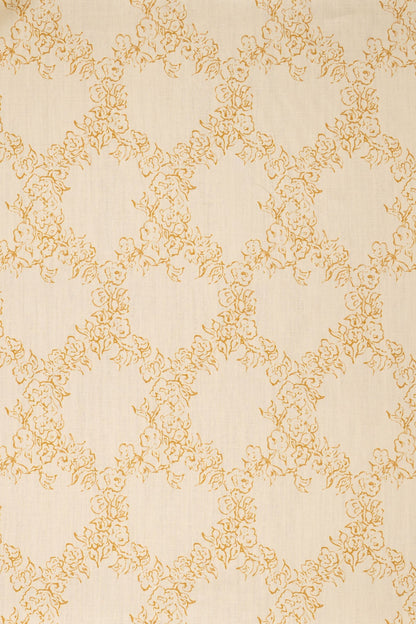 Midday Lace Fabric by Jean Monro in Haystack Yellow
