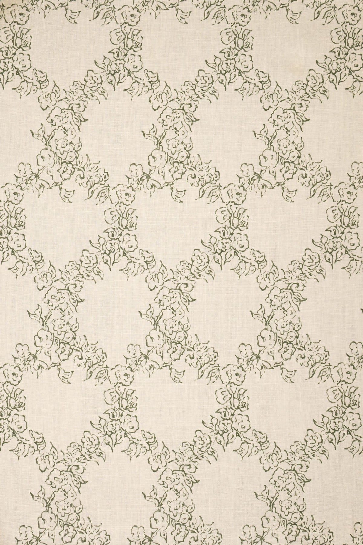 Midday Lace Fabric by Jean Monro in New Mown Green
