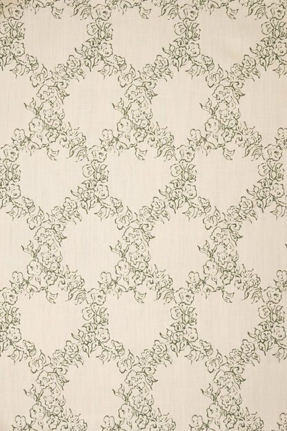 Midday Lace Fabric by Jean Monro in New Mown Green