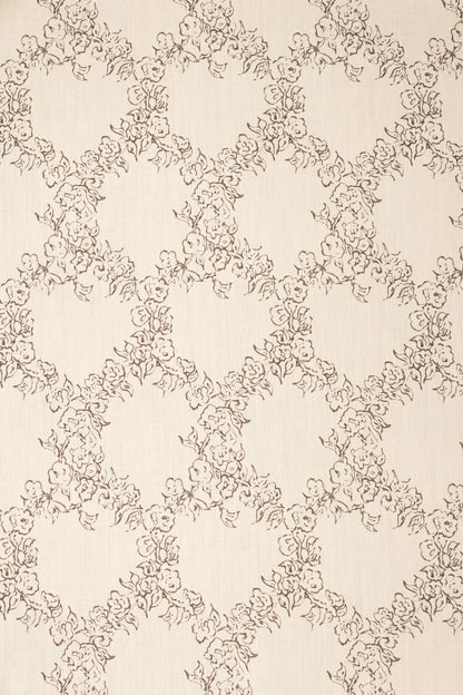 Midday Lace Fabric by Jean Monro in Thatched Roof Taupe
