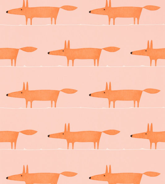 Midi Fox Wallpaper by Scion Milkshake / Rose
