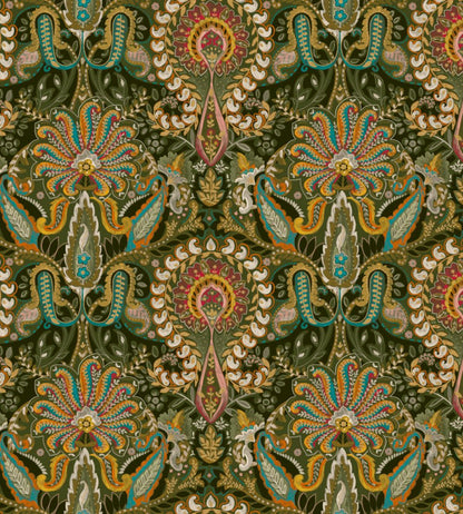 Midi Kashmir Fabric by Arley House Coriander