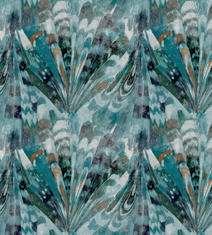 Midi Rutland Fabric by Arley House Teal