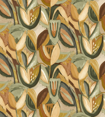 Midi Tulpen Fabric by Arley House Artichoke