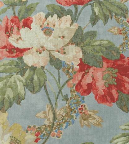 Peony Fabric by Andrew Martin Summer Sky