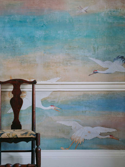 Midsummer Sky with Storks Mural by Watts 1874 in July