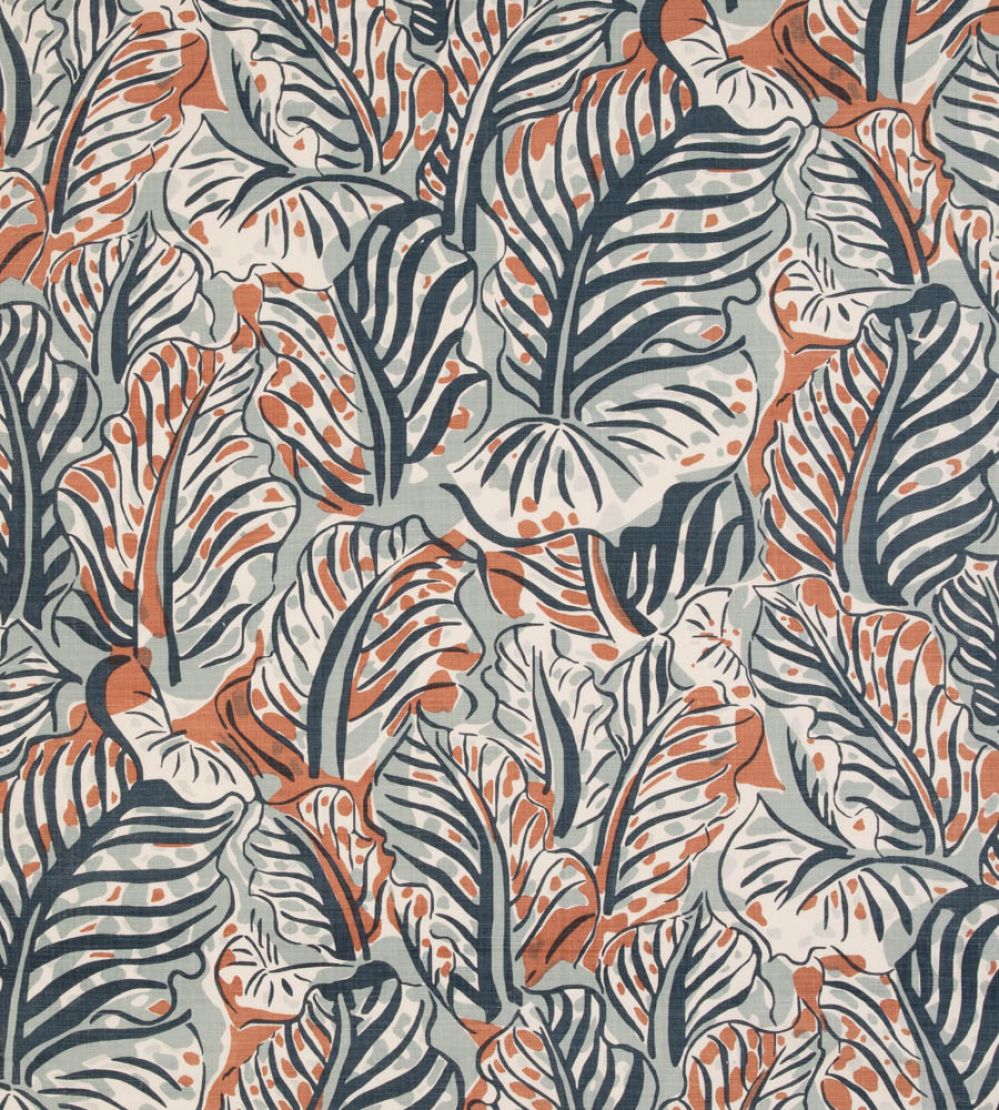 Mille Feuilles Fabric by Christopher Farr Cloth Terracotta