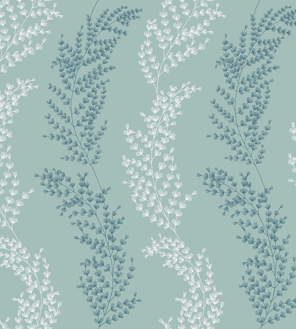 Mimosa Trail Wallpaper by Ohpopsi Teal