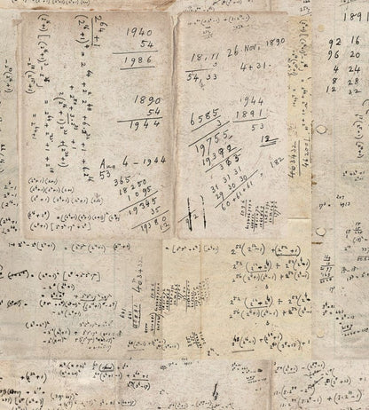 Math Wallpaper by MINDTHEGAP Taupe