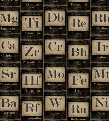 Periodic Table of Elements Wallpaper by MINDTHEGAP Black