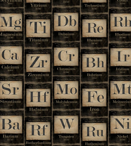 Periodic Table of Elements Wallpaper by MINDTHEGAP Black