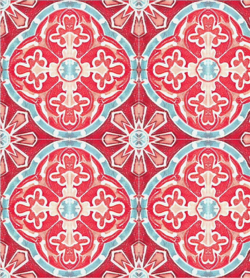 Rufous Tile Wallpaper by MINDTHEGAP Red