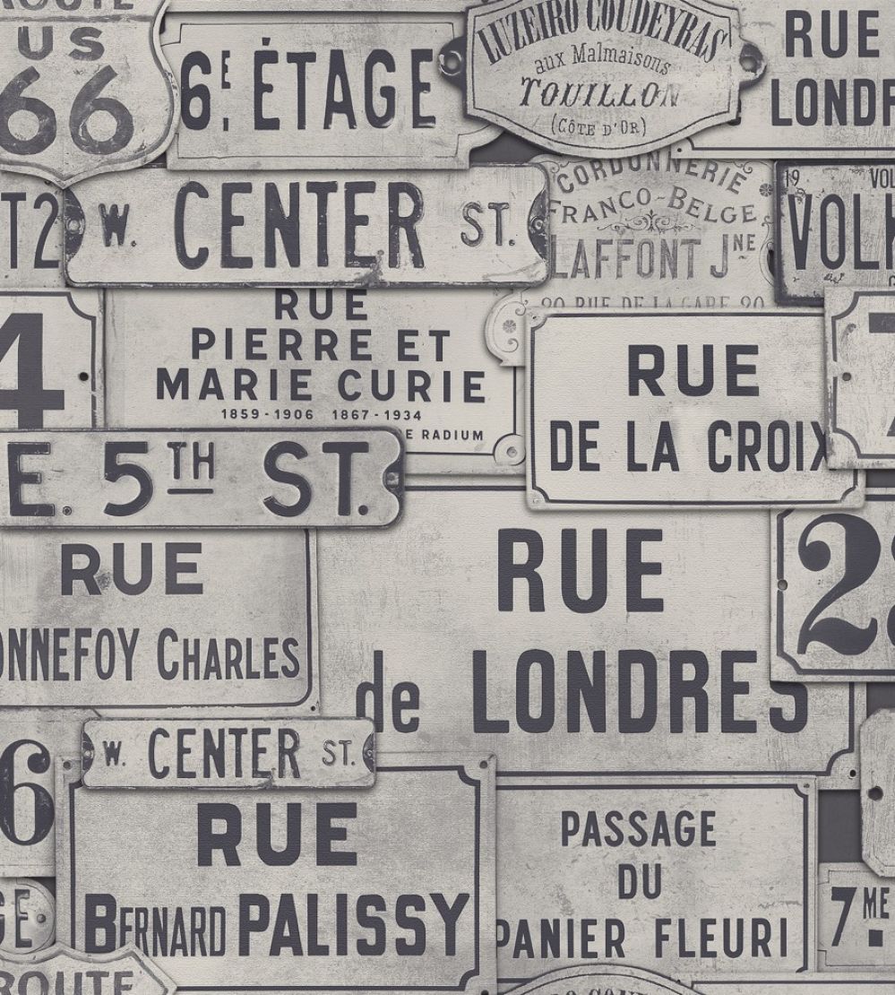 Street Signs Wallpaper by MINDTHEGAP Blue