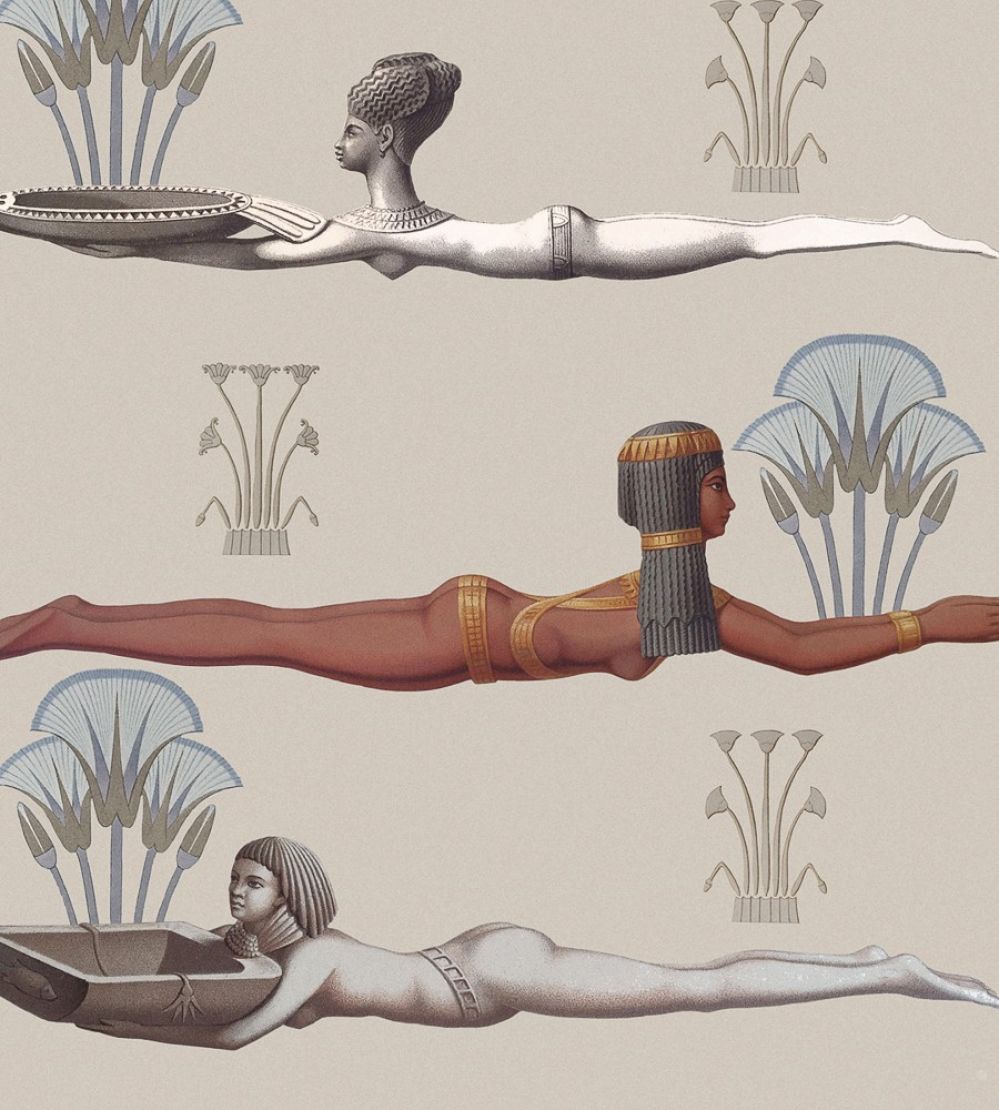 Egyptum Wallpaper by MINDTHEGAP Taupe
