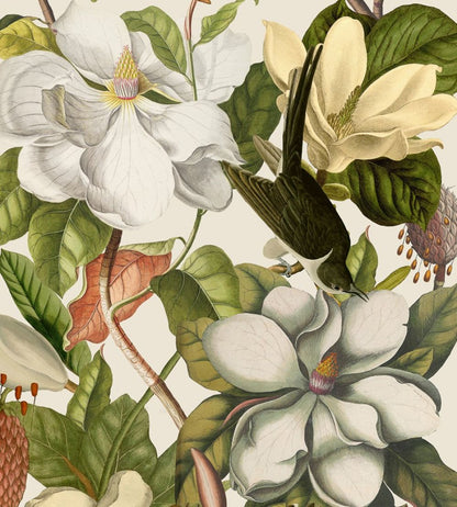 Magnolia Wallpaper by MINDTHEGAP Taupe