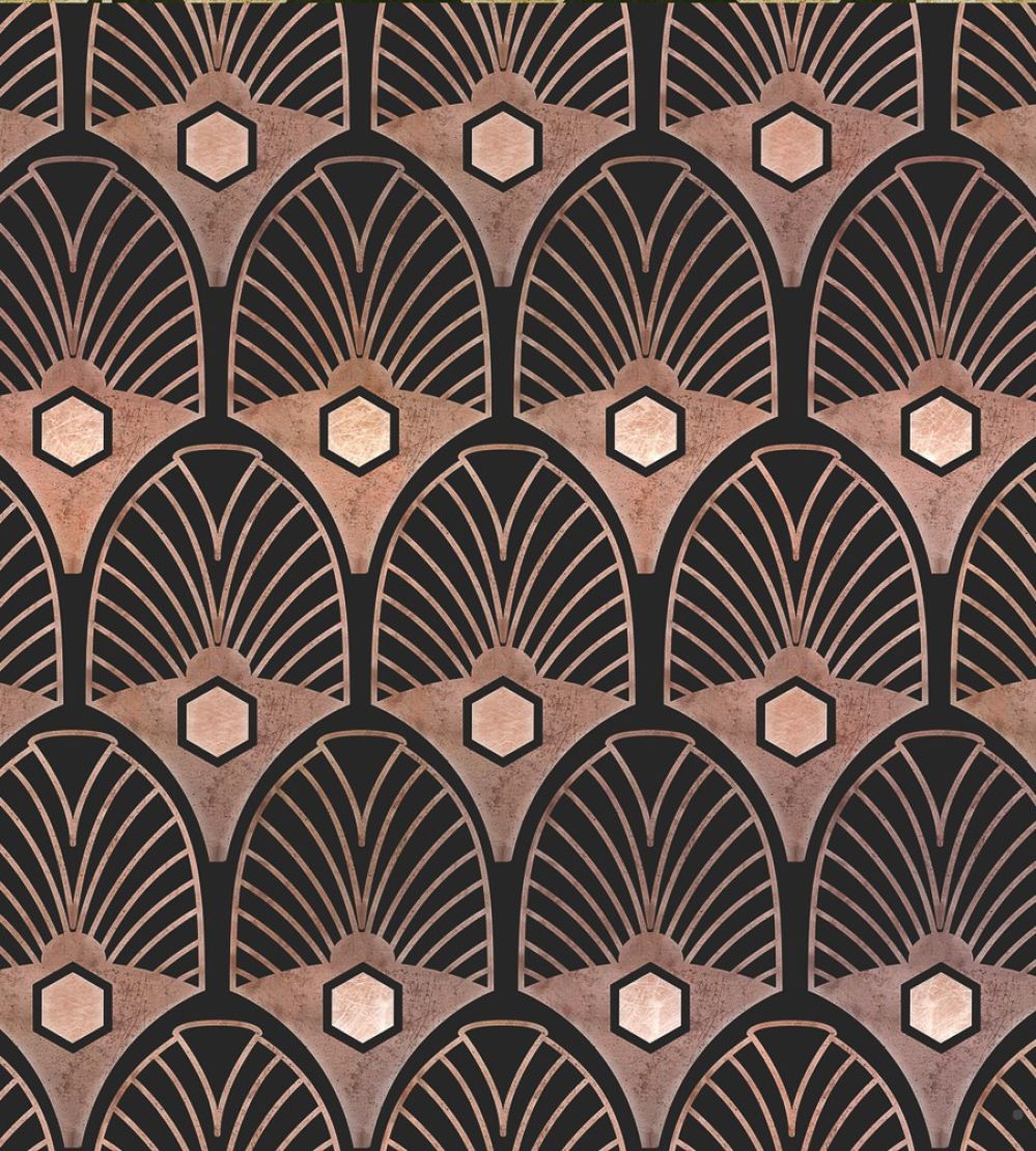 Obsession Wallpaper by MINDTHEGAP Black,Copper