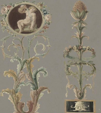 Pilasters Wallpaper by MINDTHEGAP Beige,Brown