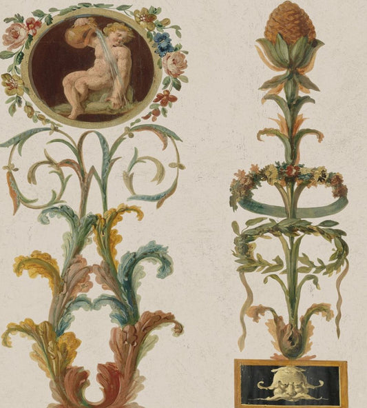 Pilasters Wallpaper by MINDTHEGAP Brown
