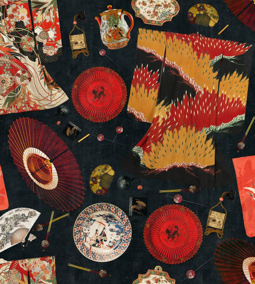Memoirs Of A Gheisha Wallpaper by MINDTHEGAP Black, Red, Yellow