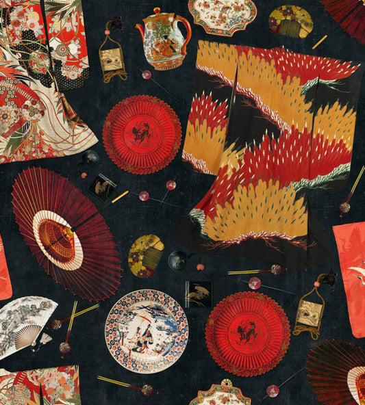 Memoirs Of A Gheisha Wallpaper by MINDTHEGAP Black, Red, Yellow