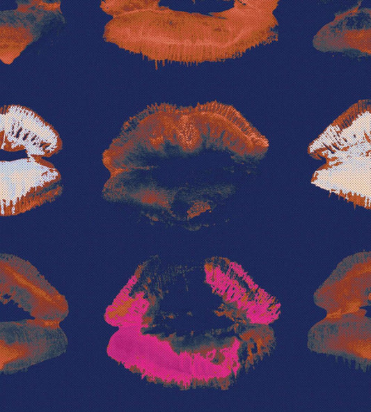 Neon Kiss Wallpaper by MINDTHEGAP Indigo