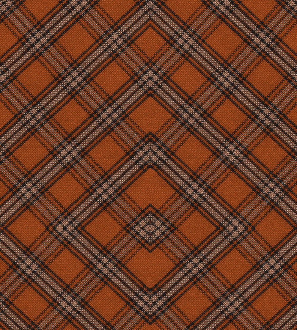 Unusual Tartan Wallpaper by MINDTHEGAP Black, Brown