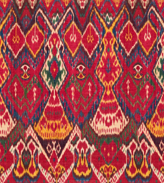 Uzbek Ikat Fabric by MINDTHEGAP Pink