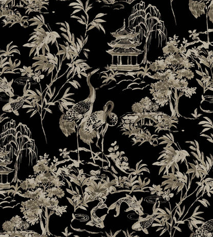 Ming Pagoda Wallpaper by Coordonne Onyx
