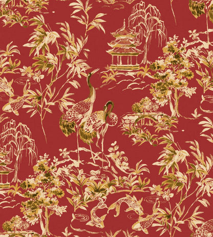 Ming Pagoda Wallpaper by Coordonne Ruby