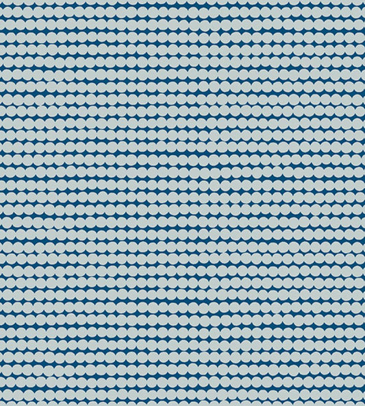 Mini Rasymatto Metallic Wallpaper by Marimekko Navy