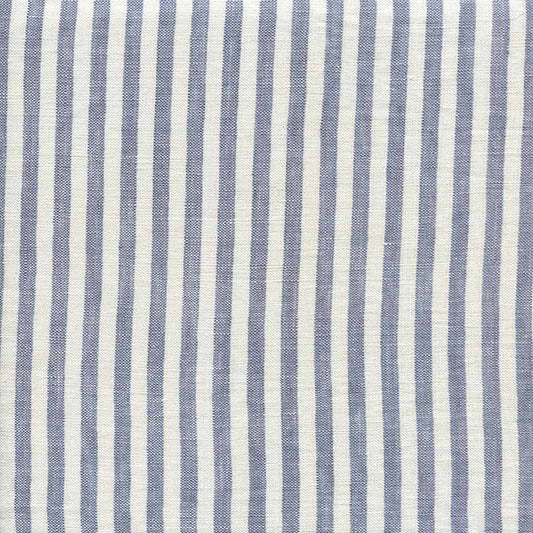 Mini Stripe Dark Blue fabric by Quadrille