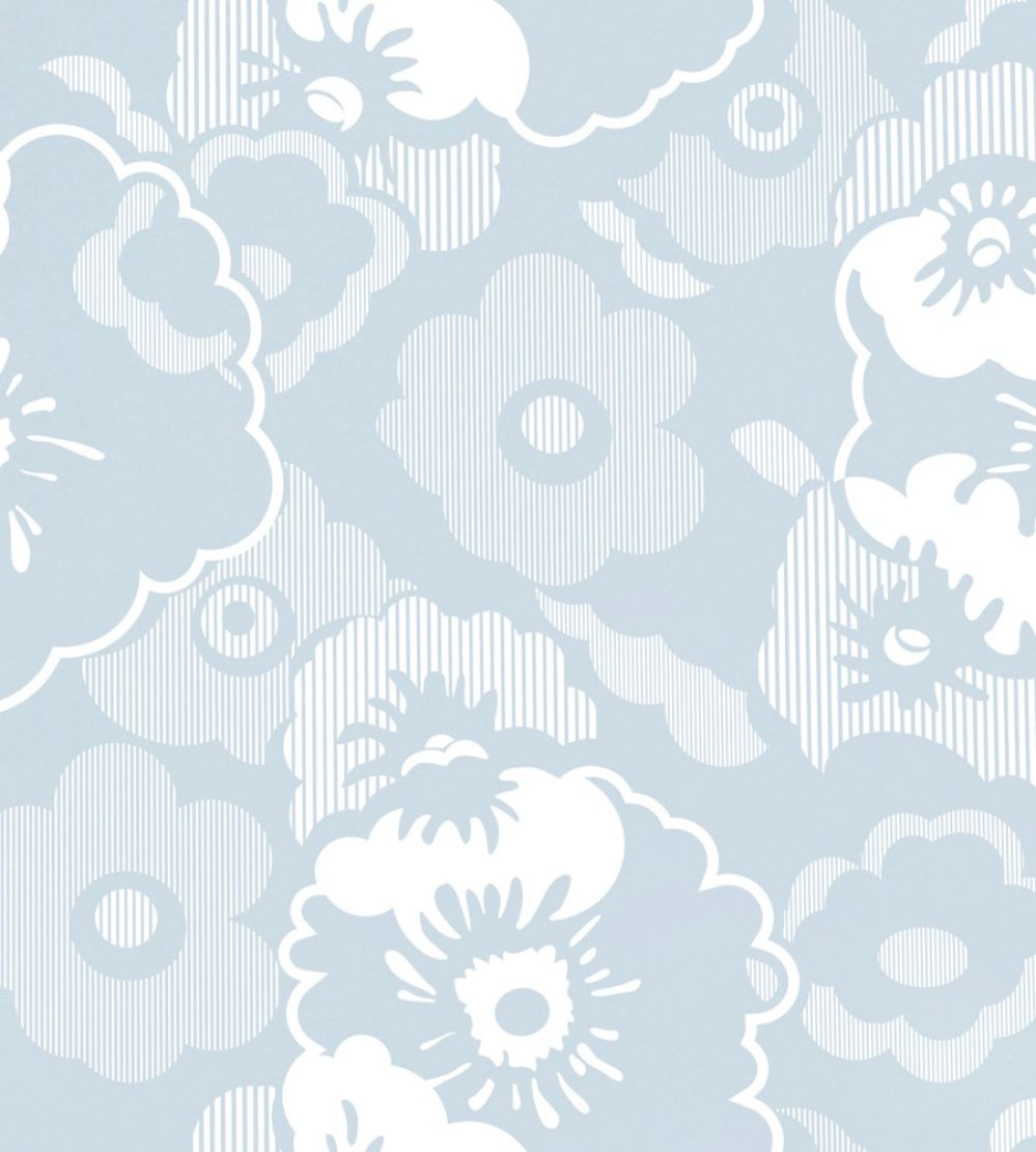 Alice Wallpaper by Mini Moderns Powder Blue