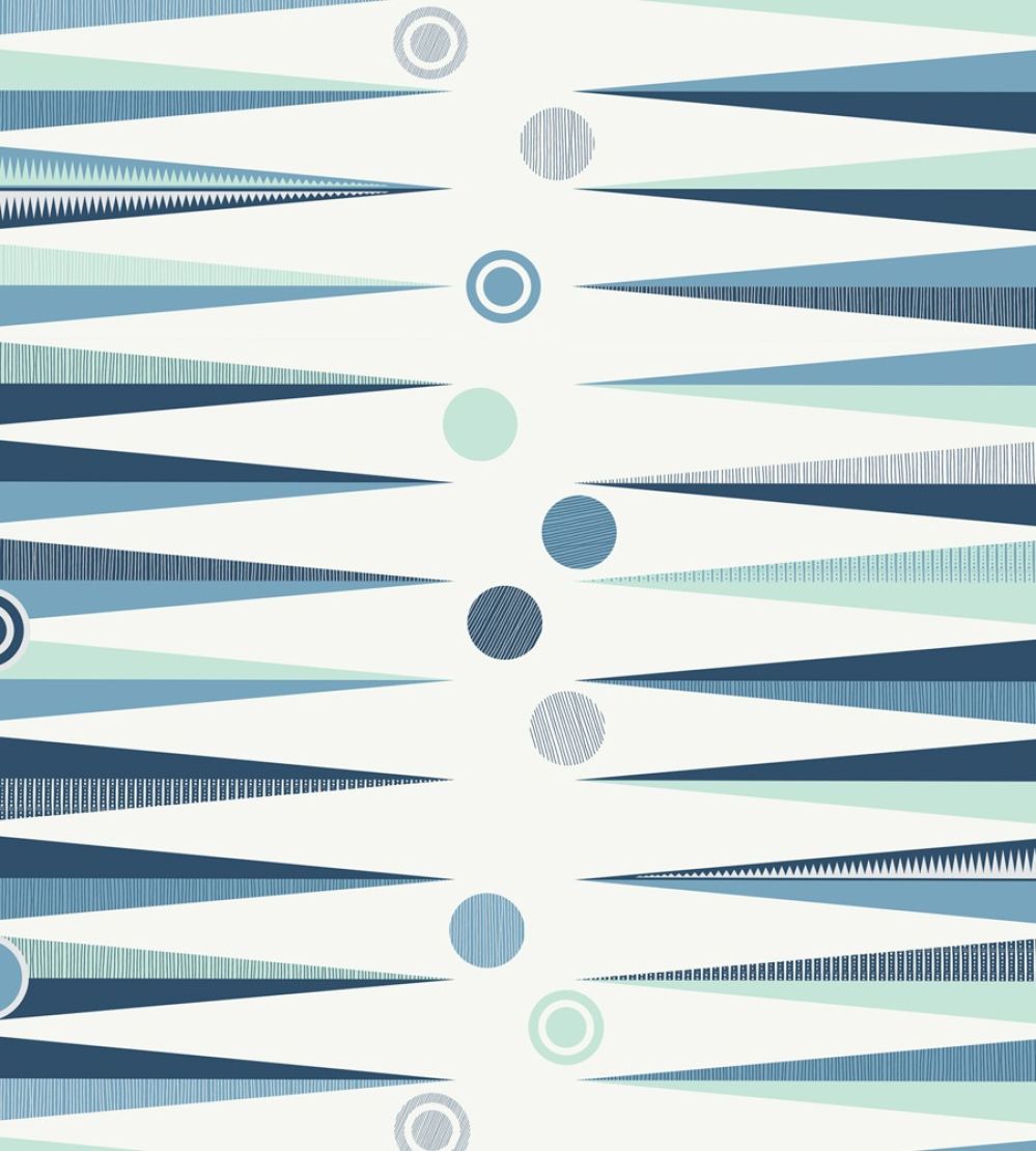 Backgammon Wallpaper by Mini Moderns Chalkhill Blue