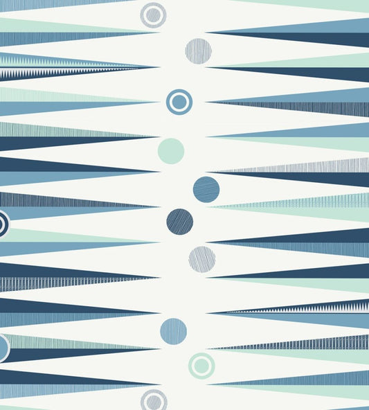 Backgammon Wallpaper by Mini Moderns Chalkhill Blue