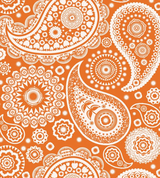 Paisley Crescent Wallpaper by Mini Moderns Tangerine Dream