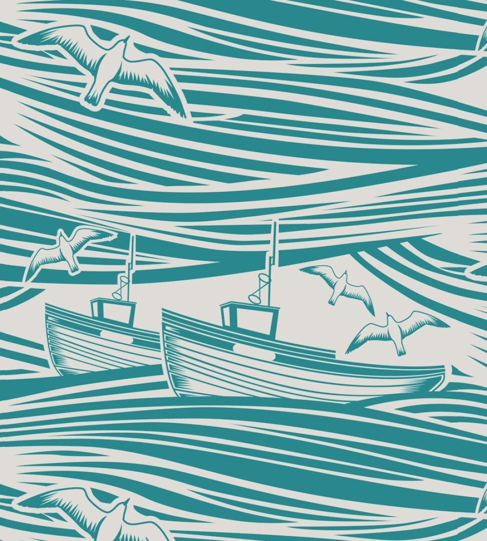 Whitby Wallpaper by Mini Moderns Lido