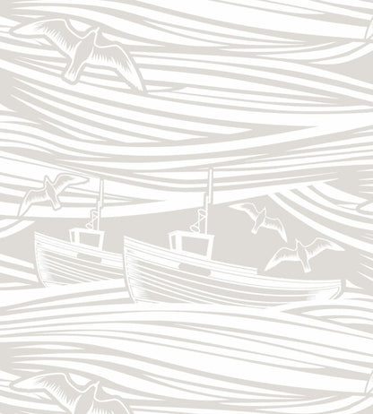 Whitby Wallpaper by Mini Moderns Stone