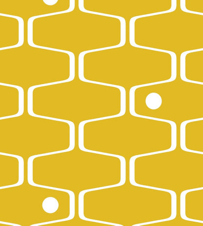 Net and Ball Wallpaper by Mini Moderns Mustard
