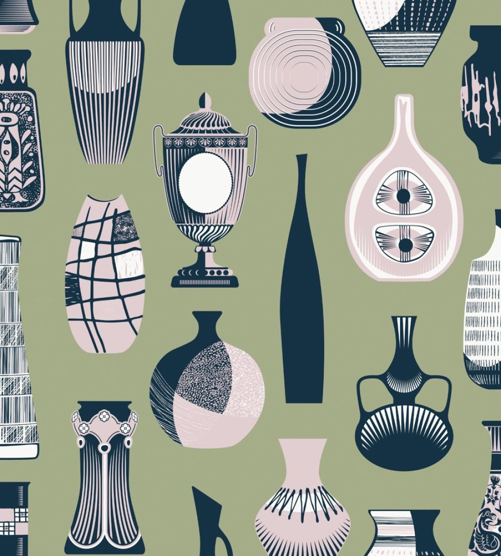 Vessel Wallpaper by Mini Moderns British Lichen