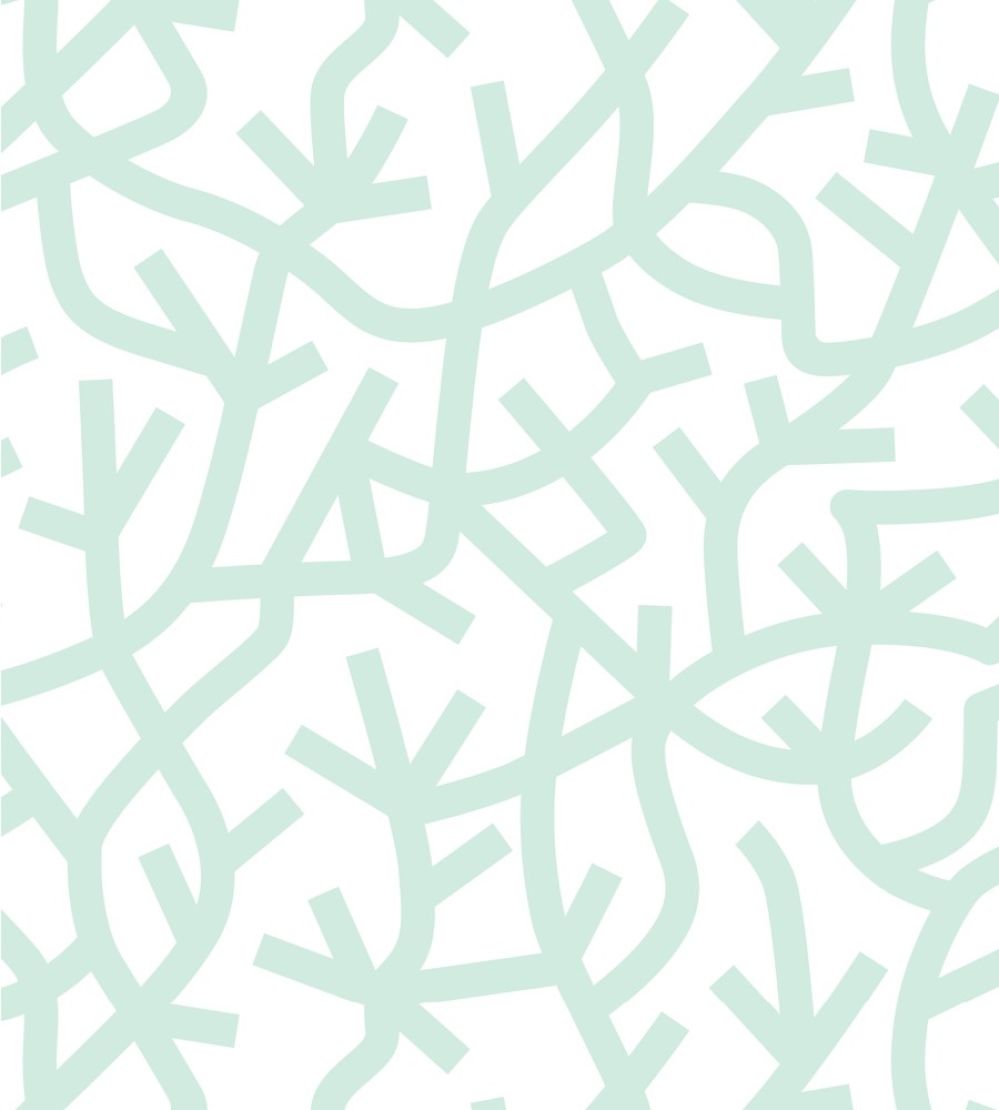 A Forest Wallpaper by Mini Moderns Pale Verdigris