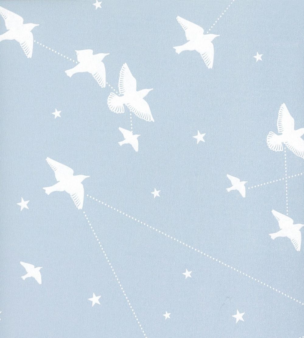 Star-ling Wallpaper by Mini Moderns Powder Blue