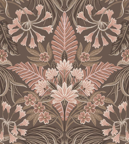Mirk Wallpaper by Woodchip & Magnolia Peat Brown