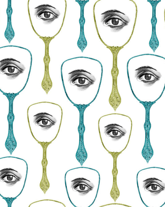 Mirror's Eye Black, Blue wallpaper by MINDTHEGAP
