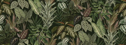 Mischievous Jungle Lush mural by Rebel Walls