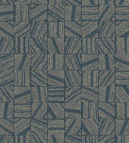 Mismatched Tiles Wallpaper by Eijffinger Blue