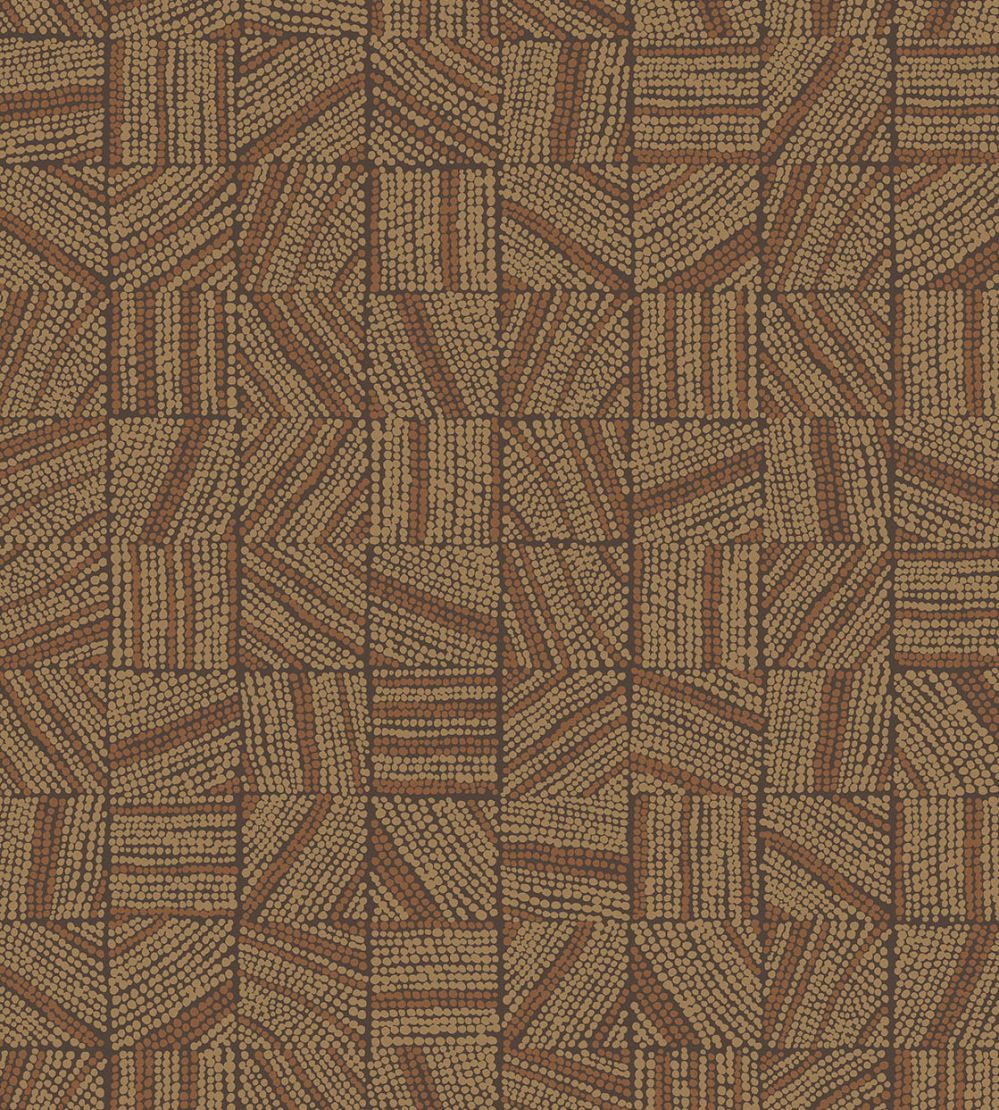 Mismatched Tiles Wallpaper by Eijffinger Brown/Terracotta