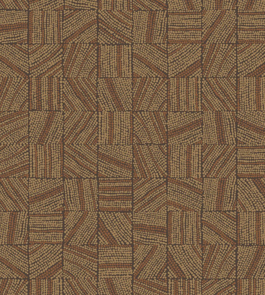 Mismatched Tiles Wallpaper by Eijffinger Brown/Terracotta